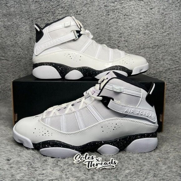Air Jordan 6 Rings 'Reverse Oreos' Size 10 Men White Black 322992-111 - Picture 1 of 9